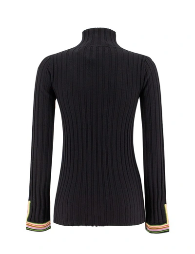 Shop Etro Black Wool Sweater