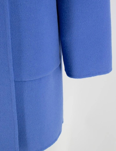 Shop Ermanno Scervino Blue Single-breasted Coat