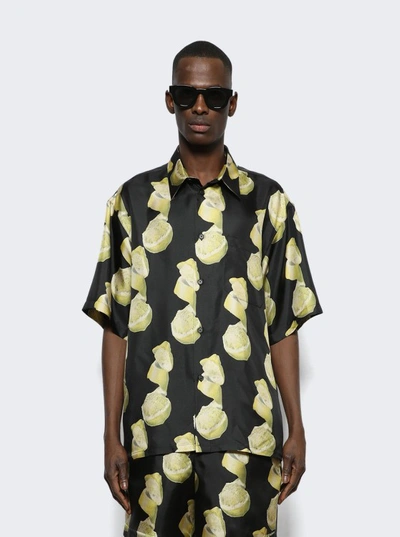 Shop Givenchy Hawaii Shirt With Front Pocket In Black