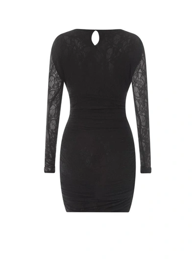 Shop Philosophy Di Lorenzo Serafini Lace Dress With Cut-out Detail In Black
