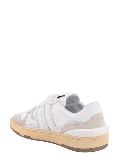 Shop Lanvin Leather And Nylon Sneakers In White