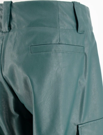 Ermanno Scervino Forest Green Cargo Trousers In Blue
