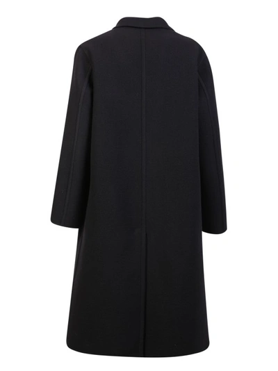 Shop Jil Sander Black Wool Blend Coat