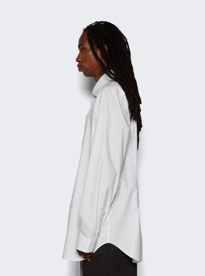 Shop Raf Simons X Philippe Vandenberg Big Fit Shirt With Grand Amour Print In White