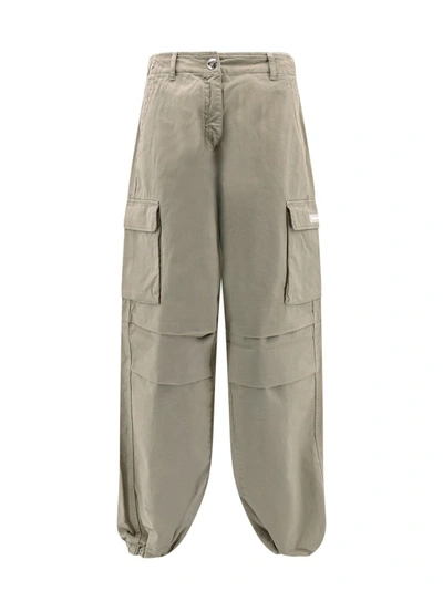 Shop Coperni Cotton Cargo Trouser With Applied Pockets In Green