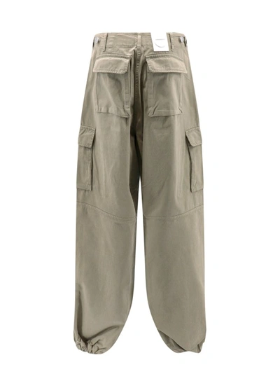 Shop Coperni Cotton Cargo Trouser With Applied Pockets In Green