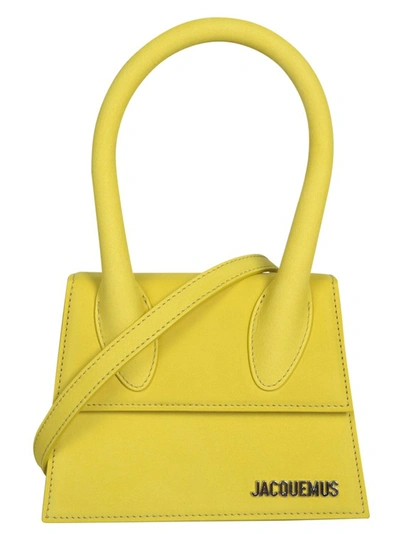 Shop Jacquemus Le Chiquito Moyen Bag In Yellow