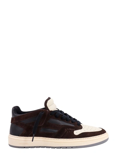 Shop Represent Black Leather Sneakers