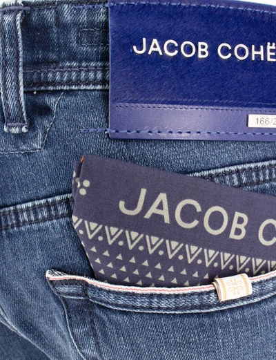 Shop Jacob Cohen Super Stretch Denim In Blue