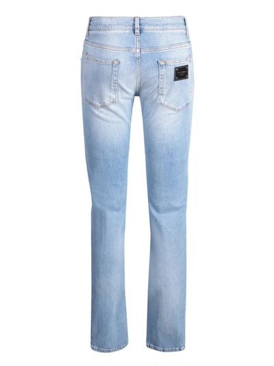Shop Dolce & Gabbana Skinny-cut Cotton Jeans In Blue