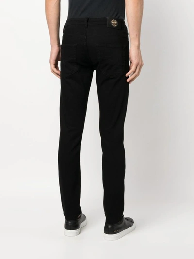 Shop Versace Jeans Couture Cotton Black Jeans