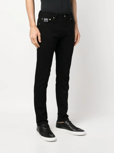 Shop Versace Jeans Couture Cotton Black Jeans