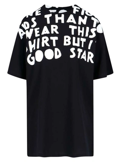 Shop Maison Margiela Black Cotton T-shirt