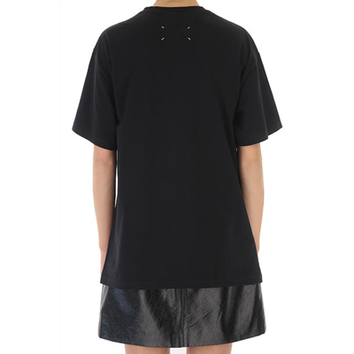 Shop Maison Margiela Black Cotton T-shirt