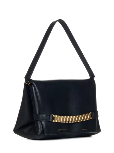 Shop Victoria Beckham Black Leather Clutch Bag