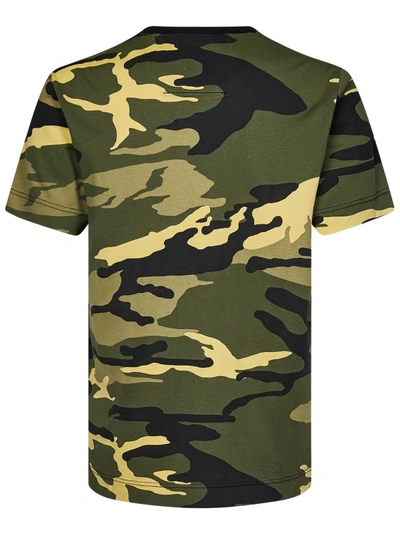 Shop Givenchy Slim-fit Camouflagle-print Cotton Jersey T-shirt In Green