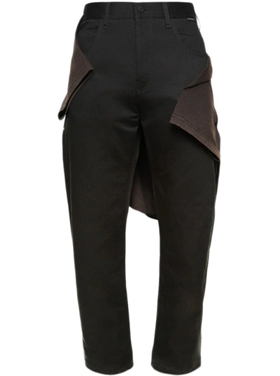 Shop 44 Label Group Straight Conflict Pants In Black