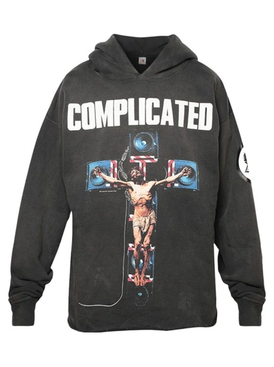 Shop Saint Michael Complicated Hoodie In Black