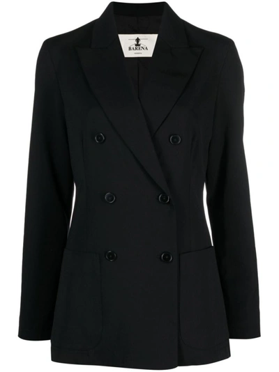 Shop Barena Venezia Black Wool Blend Jacket