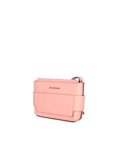 Shop Acne Studios Salmon Pink Mini Crossbody Bag