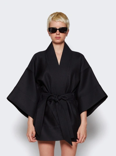 Shop Wardrobe.nyc Kimono Jacket In Black
