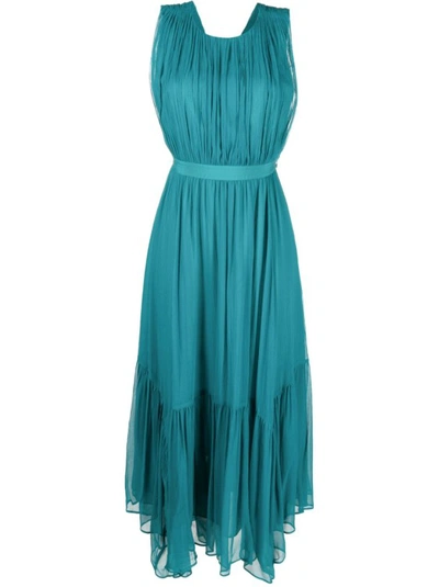 Shop Ulla Johnson Blue Sleeveless Midi Dress