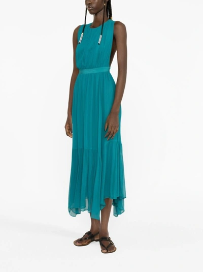 Shop Ulla Johnson Blue Sleeveless Midi Dress