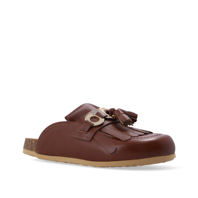 Shop See By Chloé Brown Leather Mules