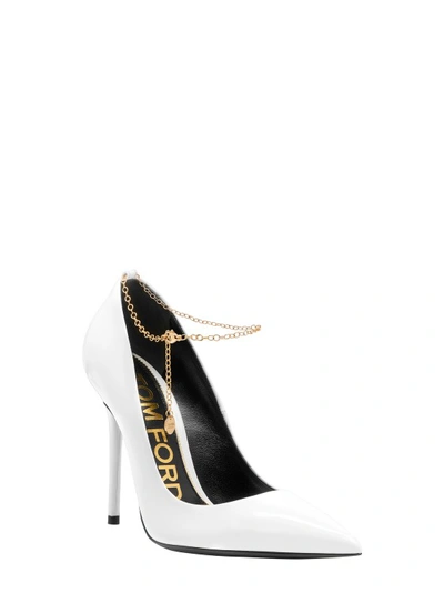 Shop Tom Ford Patent Leather Décoletté In White