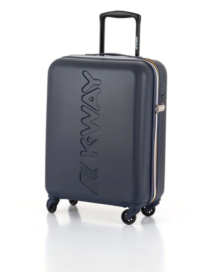 Shop K-way Small Trolley With Maxi Logo In Blue