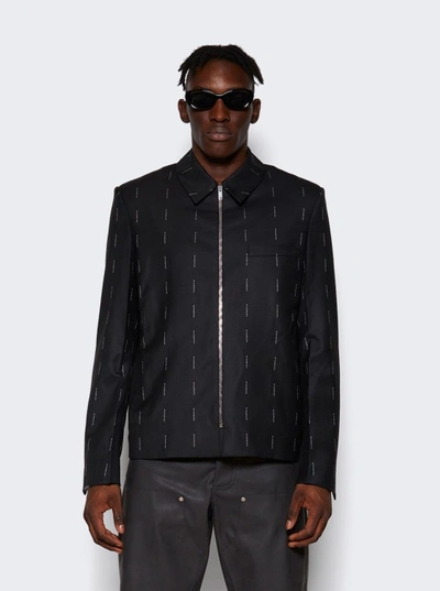 Shop Givenchy Structured Zipped Jacket In Black
