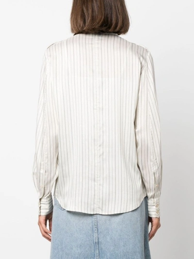 Shop Isabel Marant White Striped Shirt
