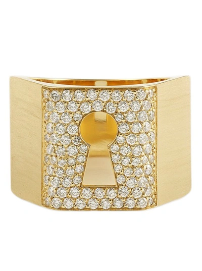 Shop Mysteryjoy Protection Ring In Gold