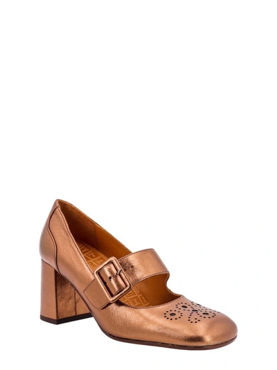 Shop Chie Mihara Laminated Leather Sandals In Brown