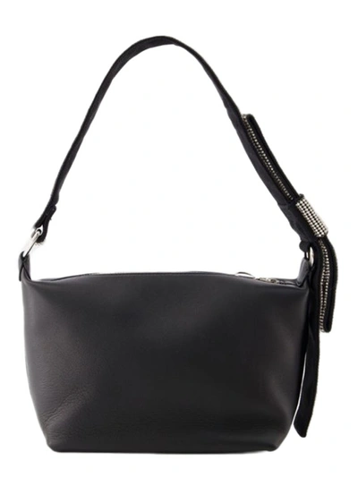 Shop Kara Hobo Bow Bag - Leather - Black
