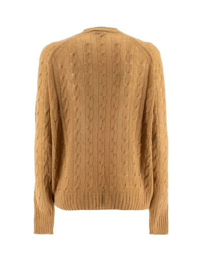 Etro Cable-knit Cashmere Sweater In Brown