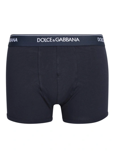 Shop Dolce & Gabbana Blue Boxer Briefs