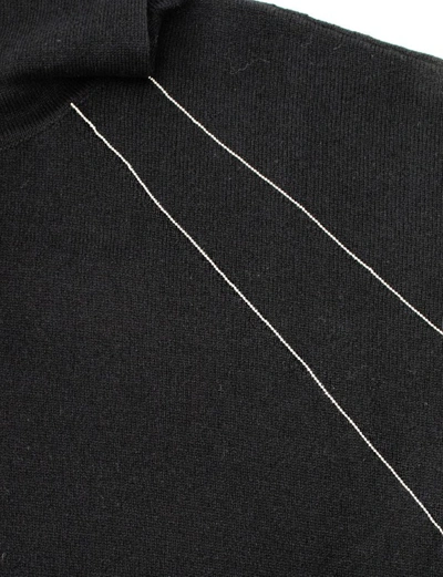 Shop Le Tricot Perugia Black Short Sleeved Turtleneck Sweater
