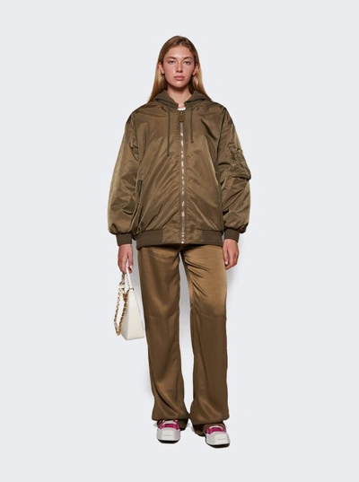 Shop Givenchy Oversized Bomber Jacket In Green