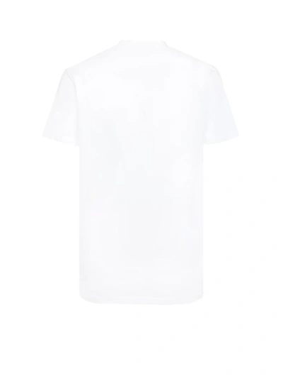 Shop Dsquared2 Logo Frontal Print Cotton T-shirt In White