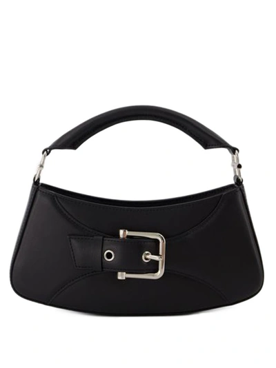 Shop Osoi Belted Brocle Bag - Leather - Black