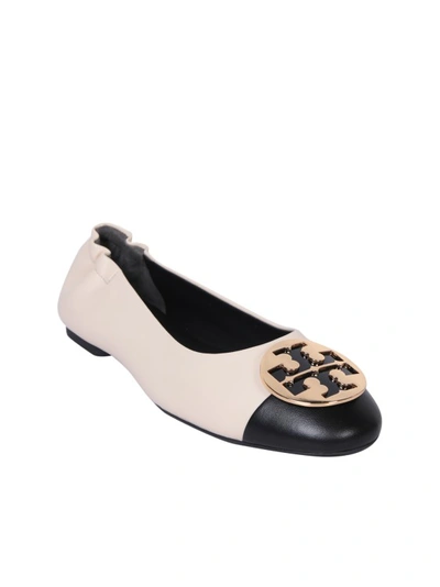 Shop Tory Burch Cream Ballet Flats In Neutrals