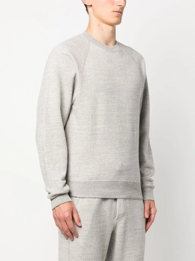 Shop Tom Ford Grey Cotton Sweatshirt