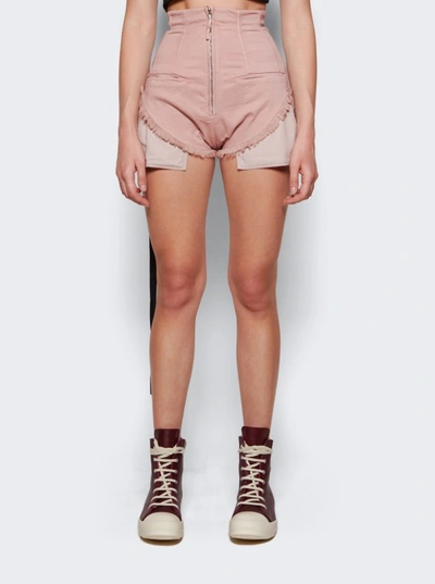 Shop Rick Owens Drkshdw Dirt Cut Off Shorts In Pink