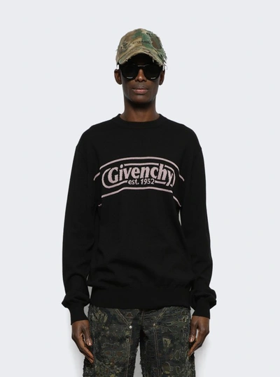 Shop Givenchy Merino Crewneck Sweater In Black
