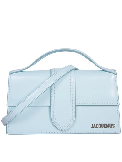 Shop Jacquemus Le Grand Bambino Bag In Blue