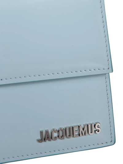 Shop Jacquemus Le Grand Bambino Bag In Blue