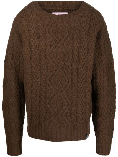 Shop Martine Rose Brown Knitted Sweater