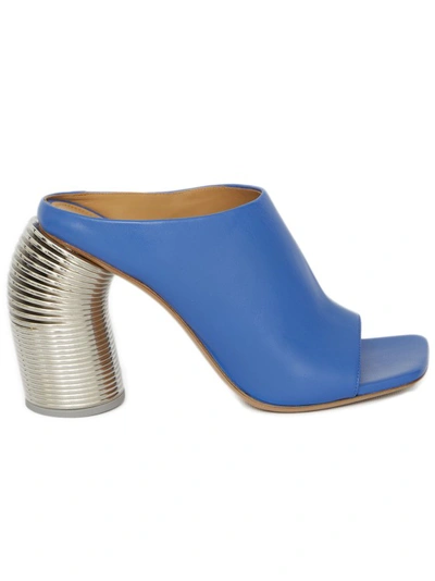 Shop Off-white Spring Heel Mules In Blue