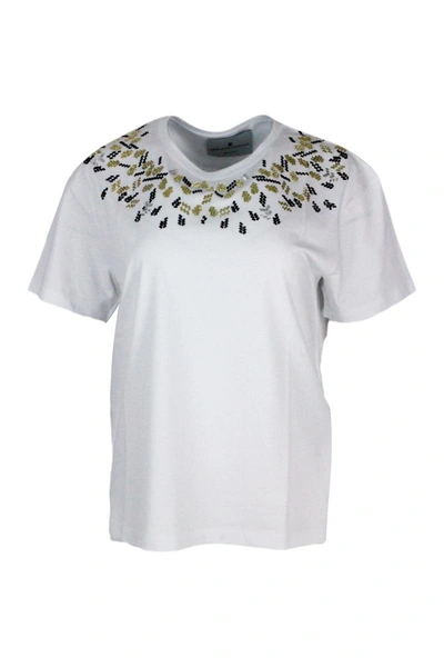 Shop Ermanno Scervino T-shirts And Polos In White